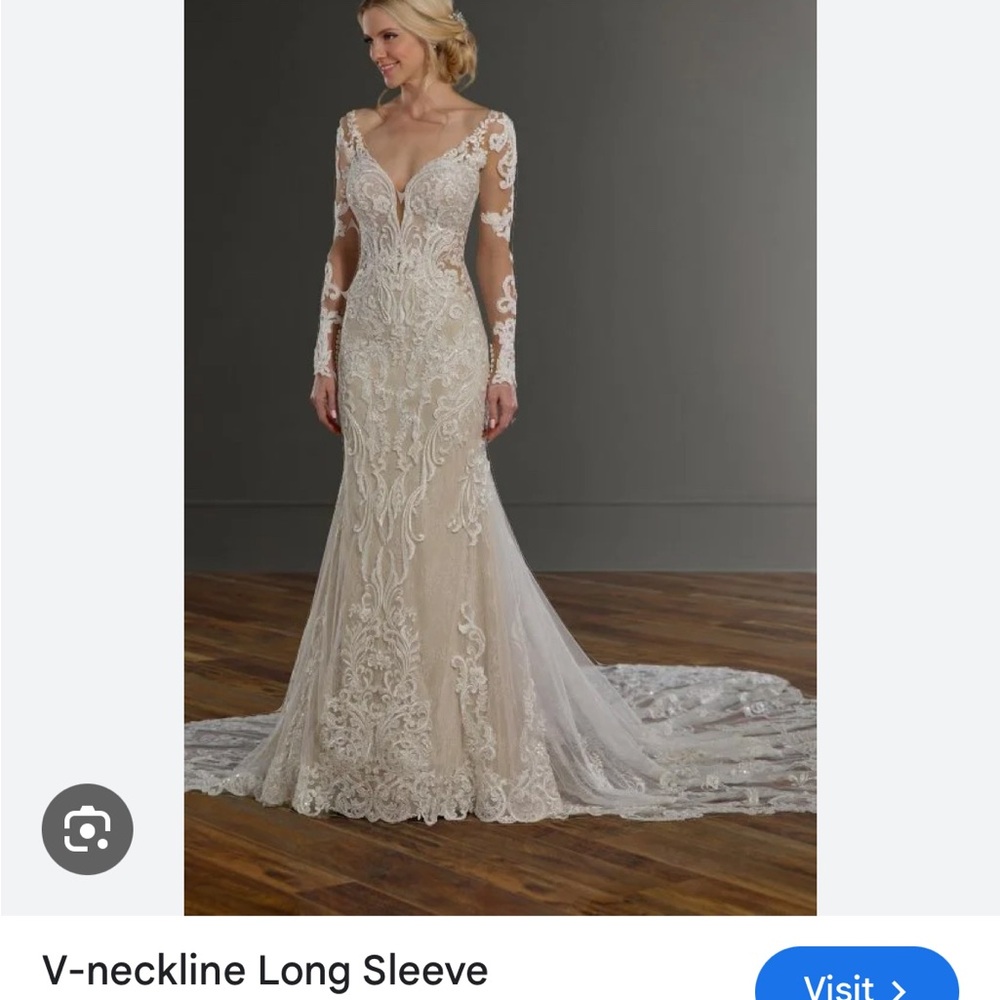 Martina Liana Cream Lace Wedding Dress